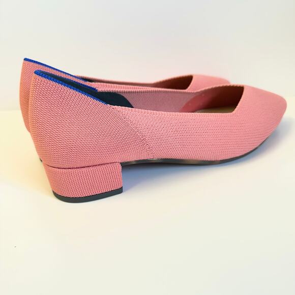 Rothy's the High Point knit low block heel in Tulip/pink Size 9.5 point toe - Picture 7 of 15